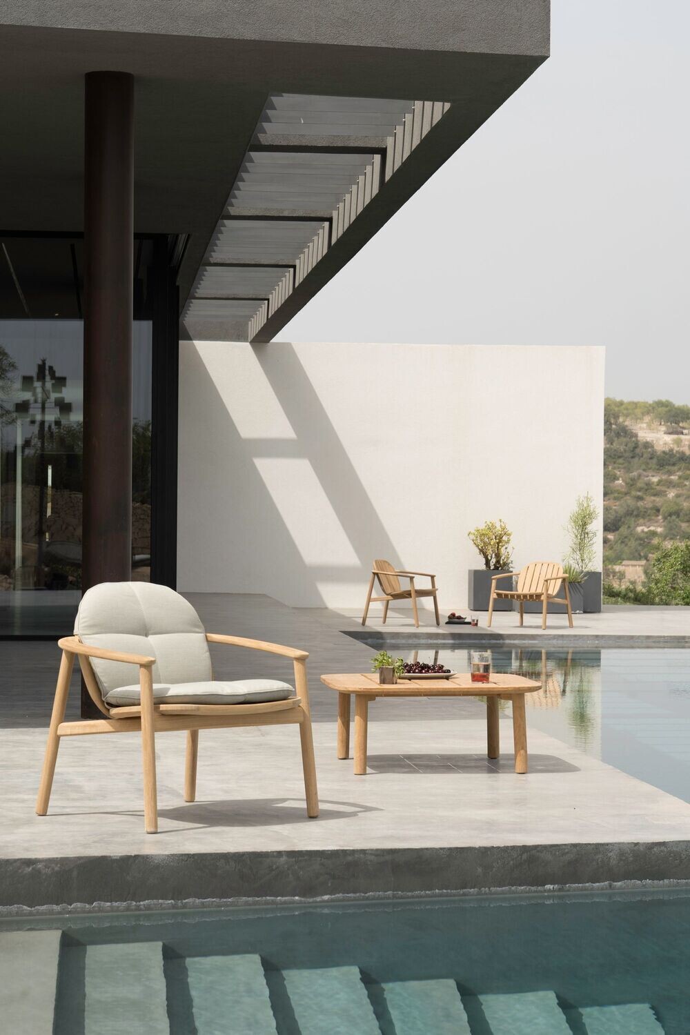 Poltrona Twins Alu-Teak