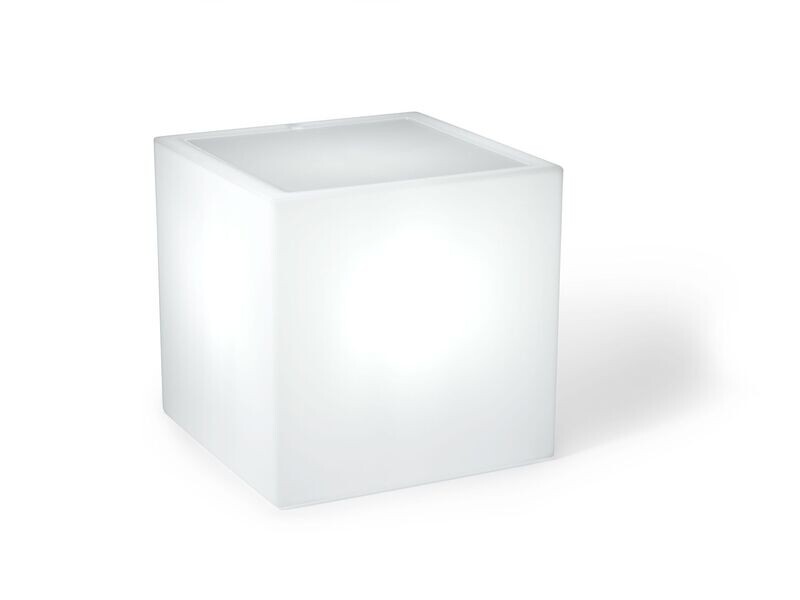 Tavolino Home fitting cubo 55 cm con luce