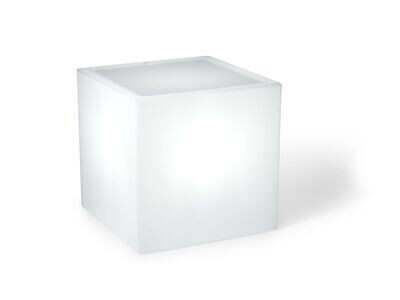 Tavolino Home fitting cubo 55 cm con luce