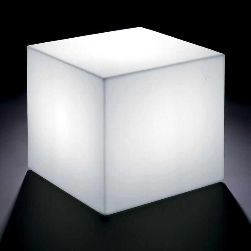Pouf Home fitting cubo 40 cm con luce