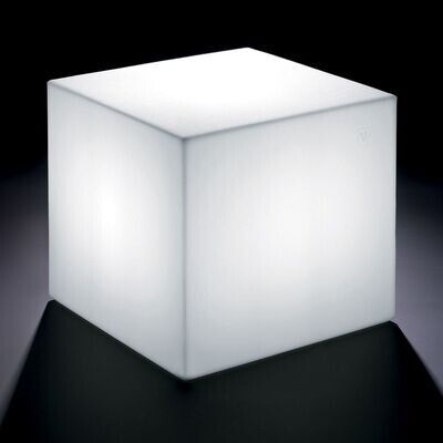 Pouf Home fitting cubo 40 cm con luce