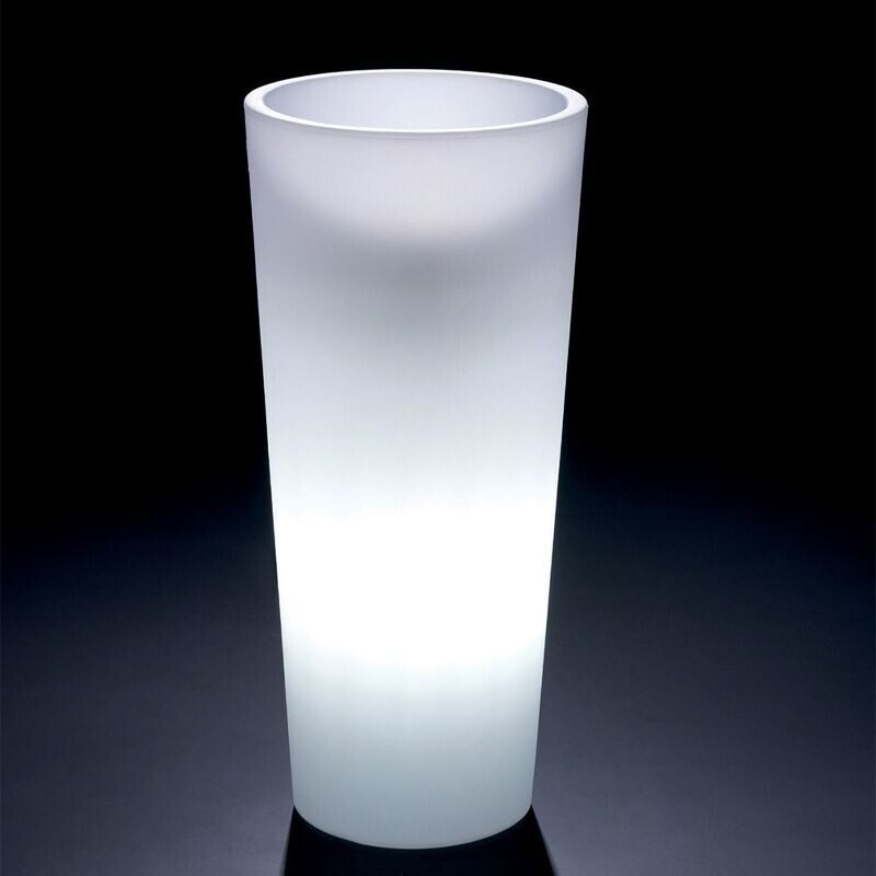 Cache-pot Genesis Rotondo diam. 31xh70 cm con luce