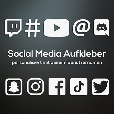 Social Media Aufkleber