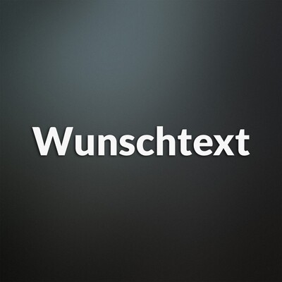Wunschtext Aufkleber
