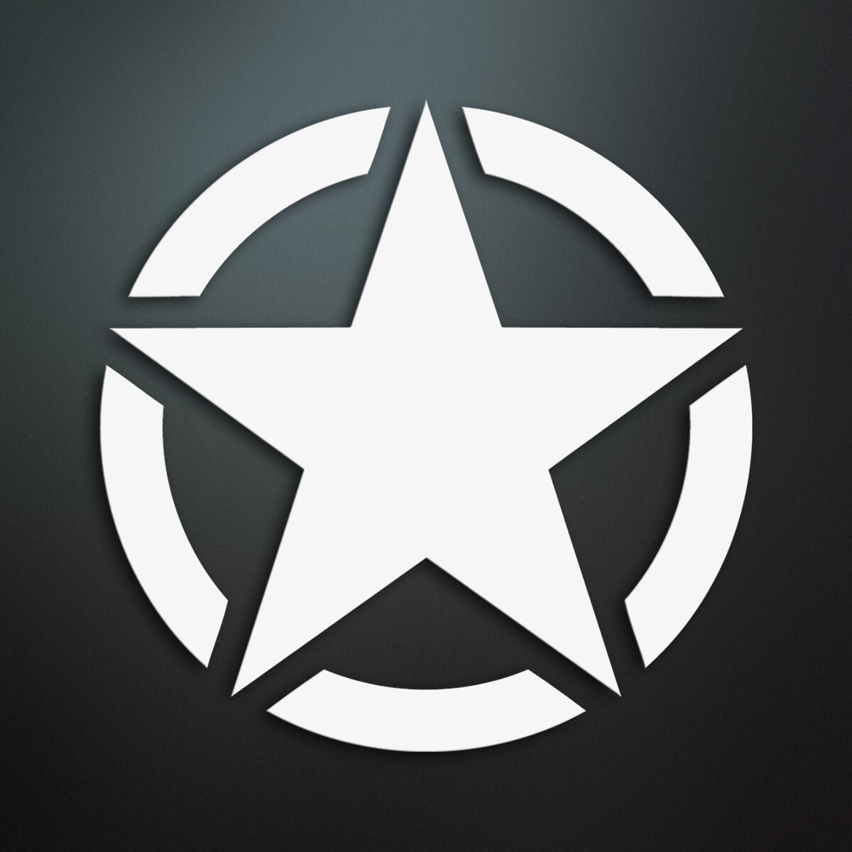 US Army Star Aufkleber