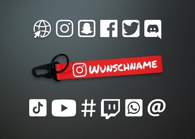 Social Media Keychain
