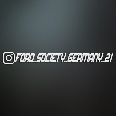 Ford Society Germany Instagram Aufkleber