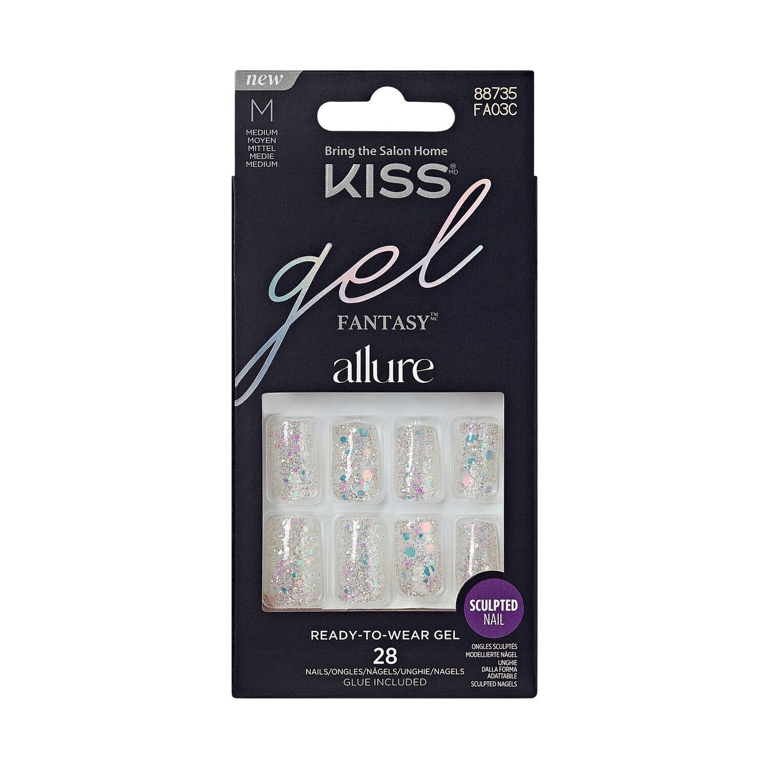 Gel Fantasy Allure Nails 3D Effekt - How Dazzling