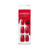 KISS imPress Press-On Manicure Color Medium Coffin - Reddy Or Not