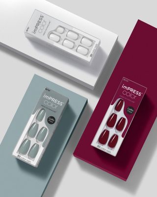 imPress Press-On Manicure Color Medium Coffin
