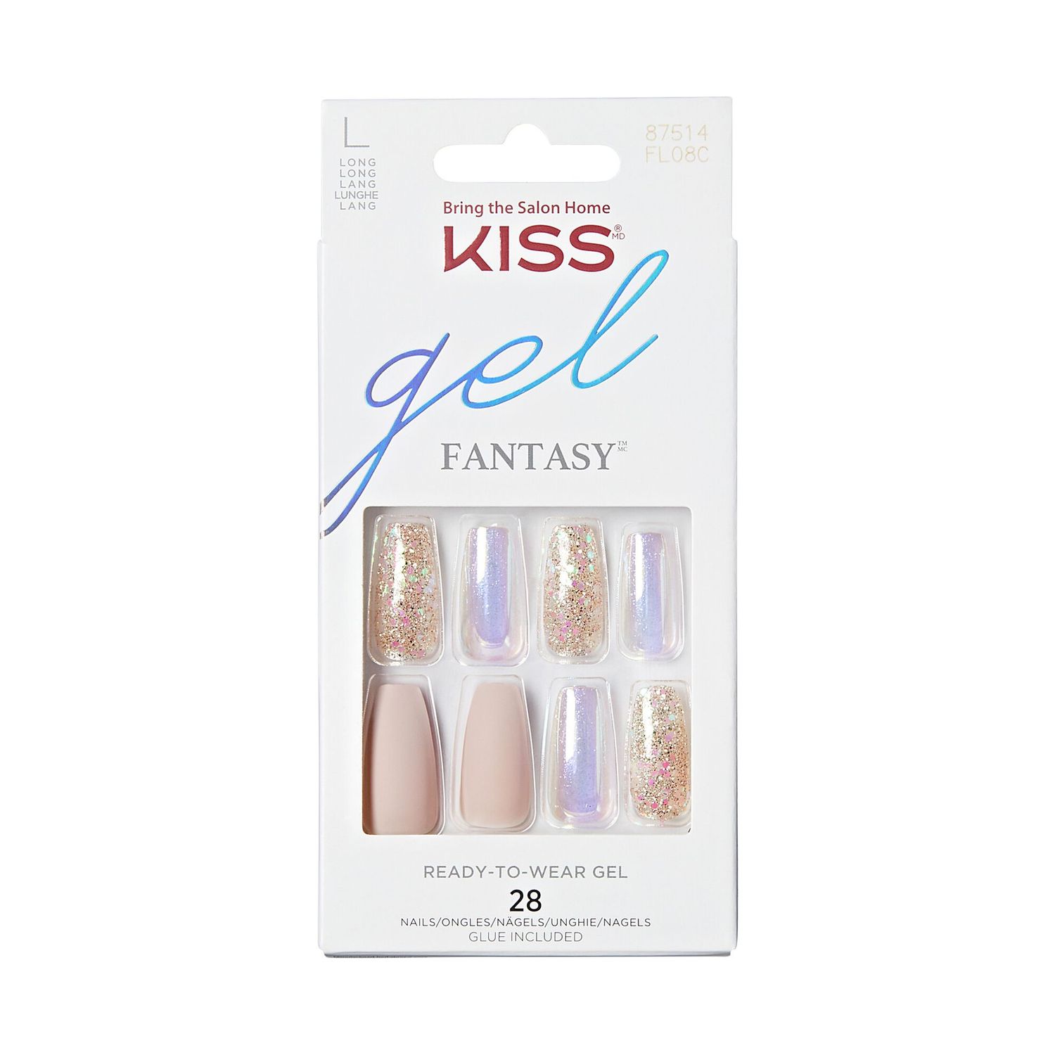 KISS Gel Fantasy Nails - Fancy Brunch