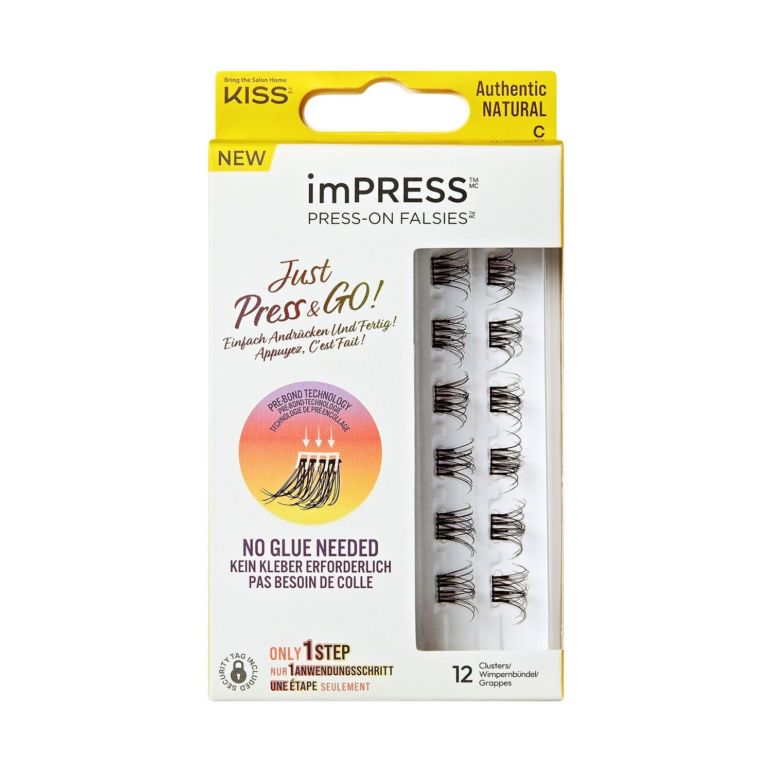 imPress Press-On Falsies Single Pack - Authentic Natural
