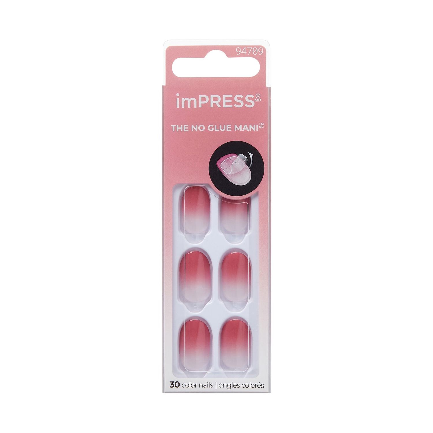 imPress Press-On Manicure Color Ombre Nails - Beat the Heat