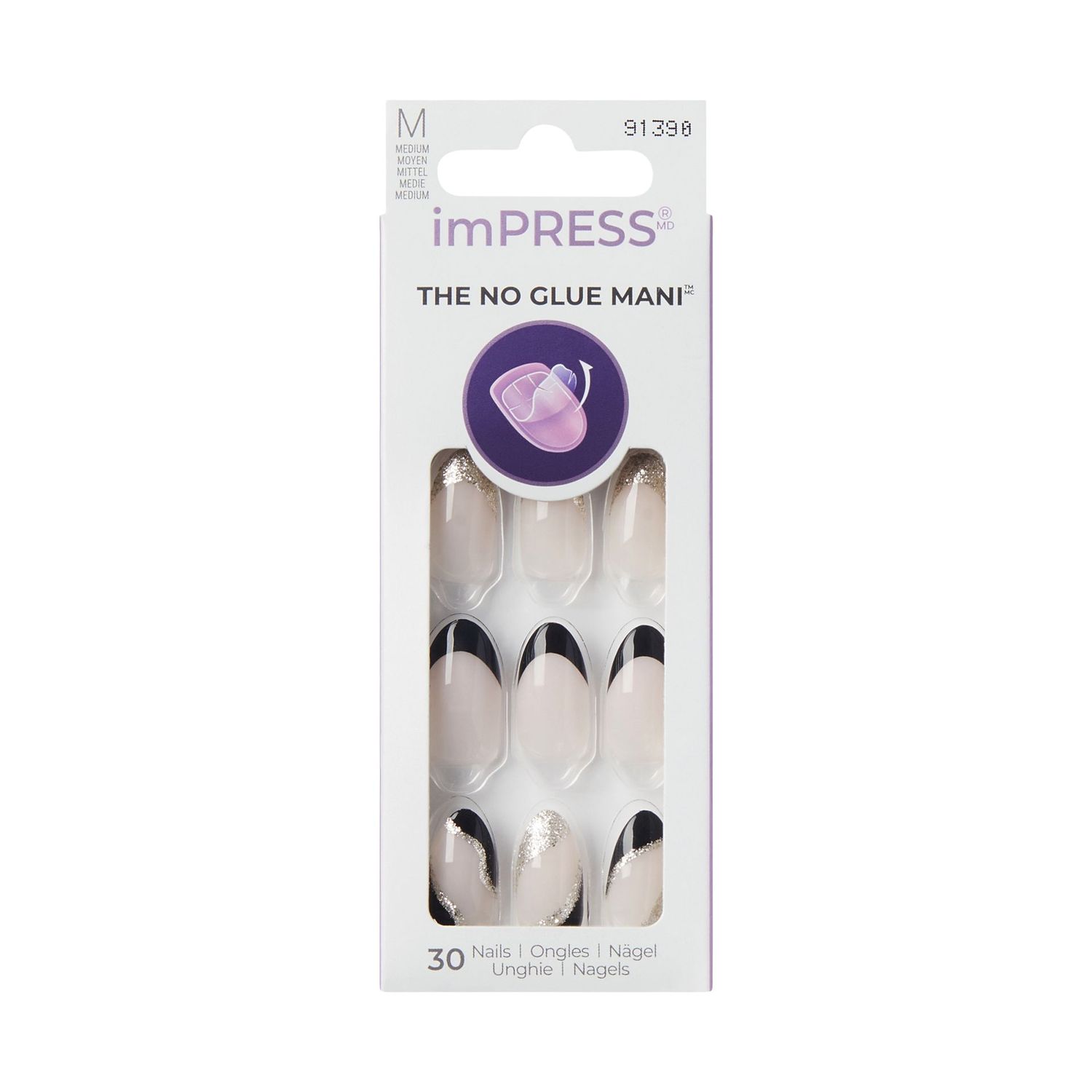 KISS imPress The No Glue Mani Mod French - Illusion