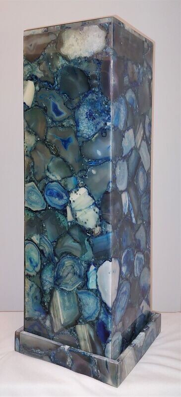 Agaatlamp blauw 120cm