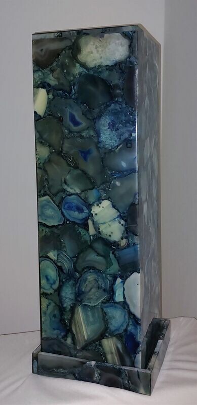 Agaatlamp blauw 80cm