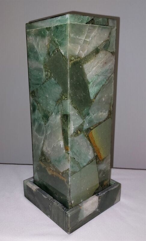 Groene kwartslamp 45cm