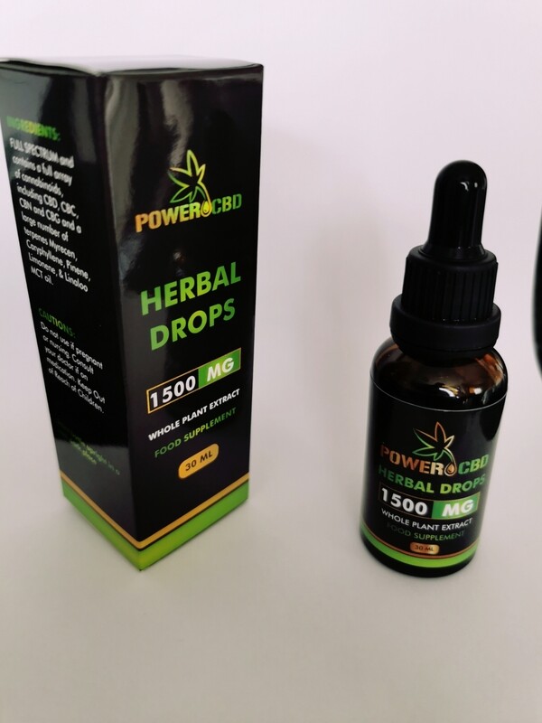 Power CBD oil 1500mg, 30ml (intermediate)