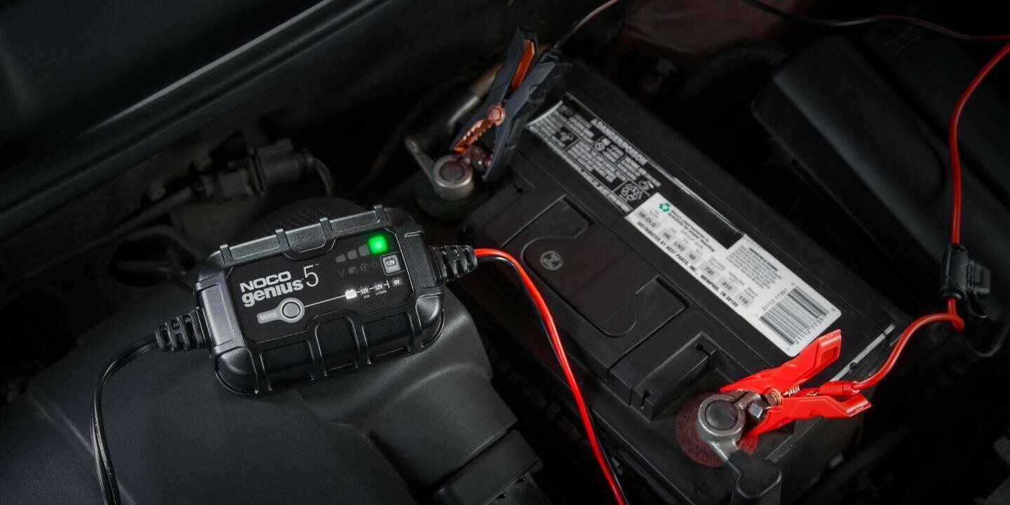 5-Amp Battery Charger, Battery Maintainer, and Battery Desulfator