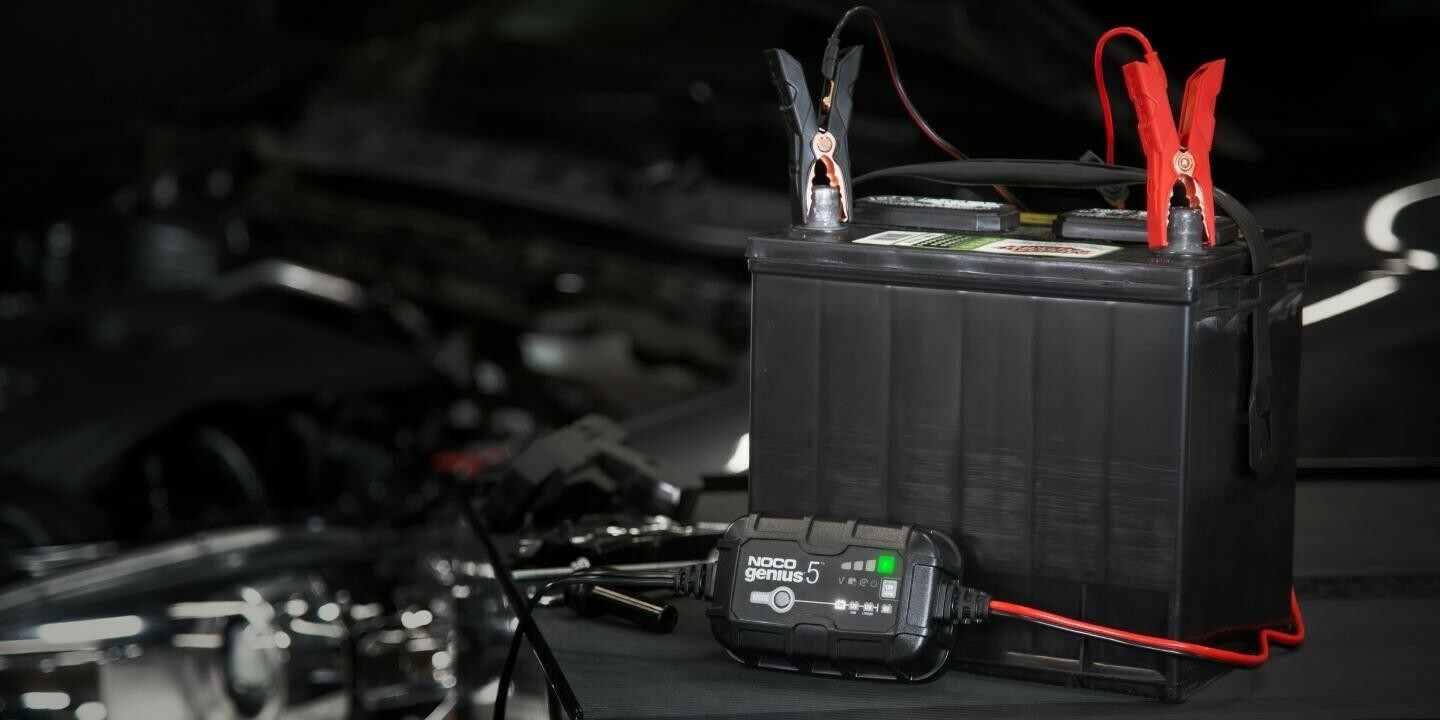 5-Amp Battery Charger, Battery Maintainer, and Battery Desulfator