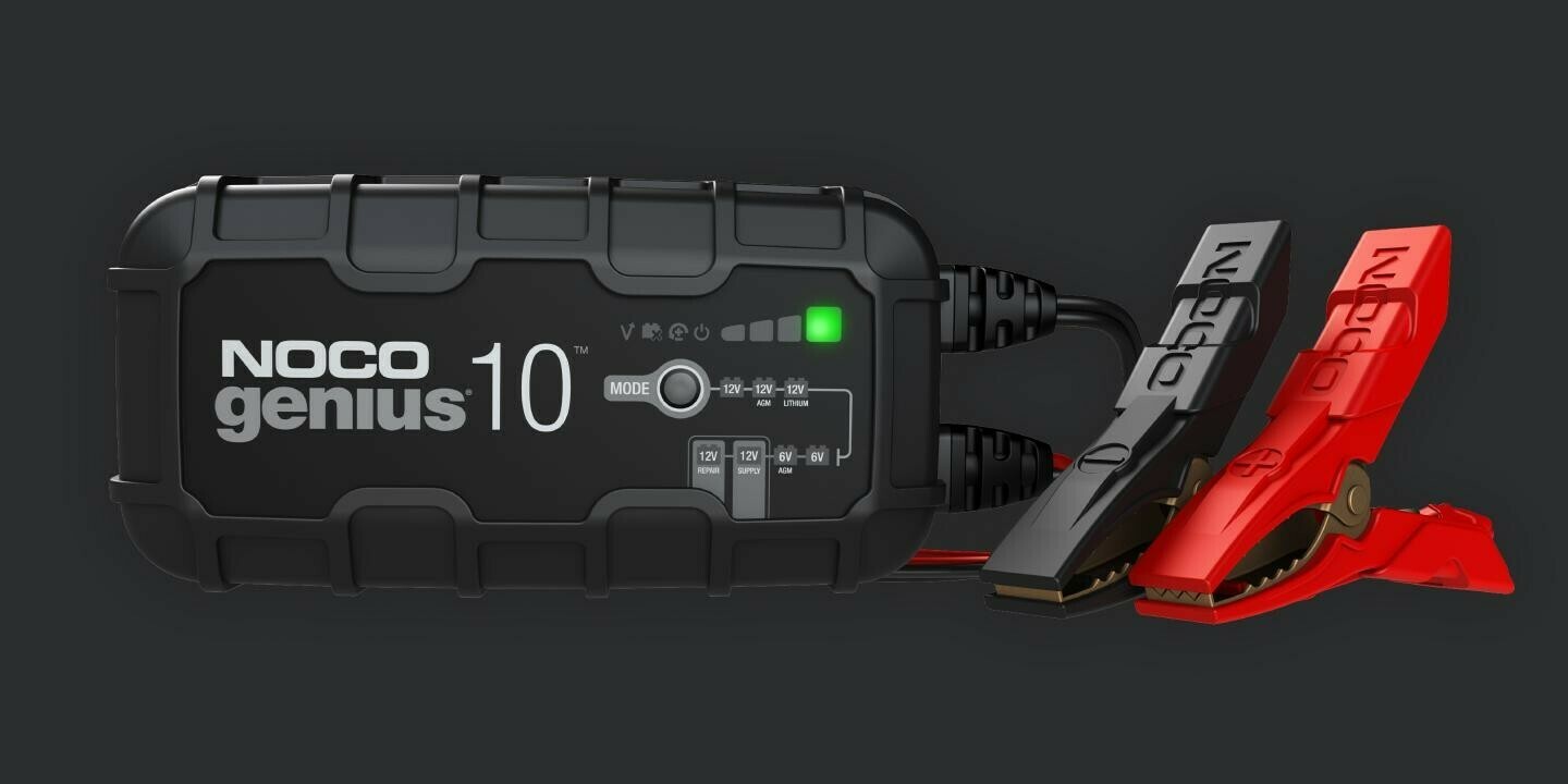 10-Amp Battery Charger, Battery Maintainer, and Battery Desulfator