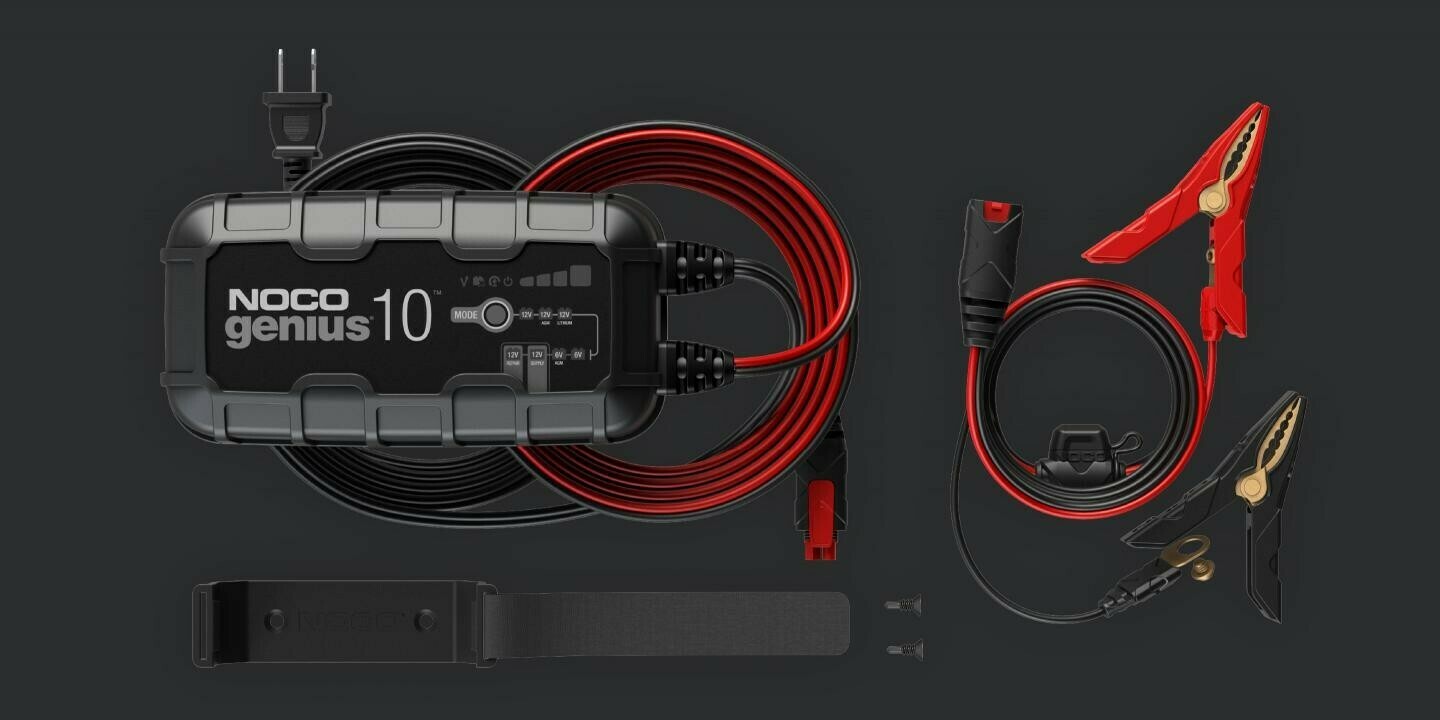 10-Amp Battery Charger, Battery Maintainer, and Battery Desulfator