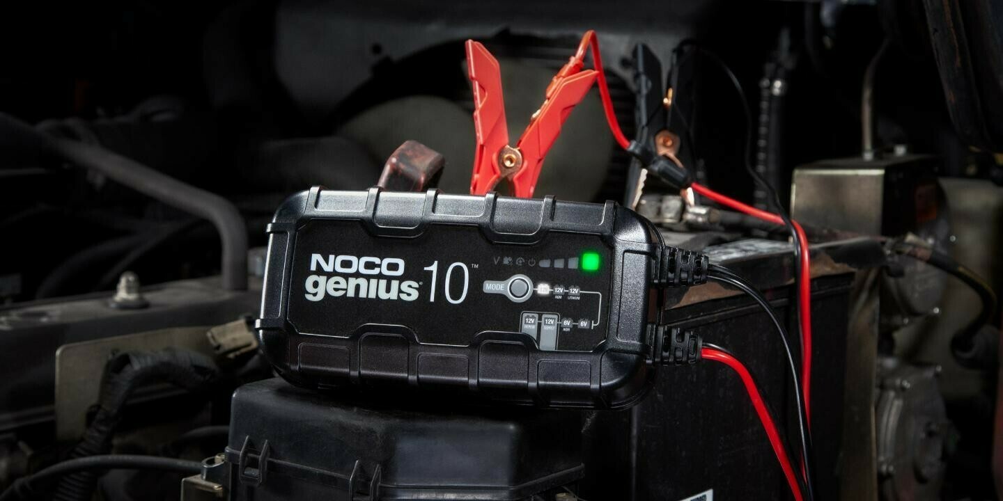 10-Amp Battery Charger, Battery Maintainer, and Battery Desulfator