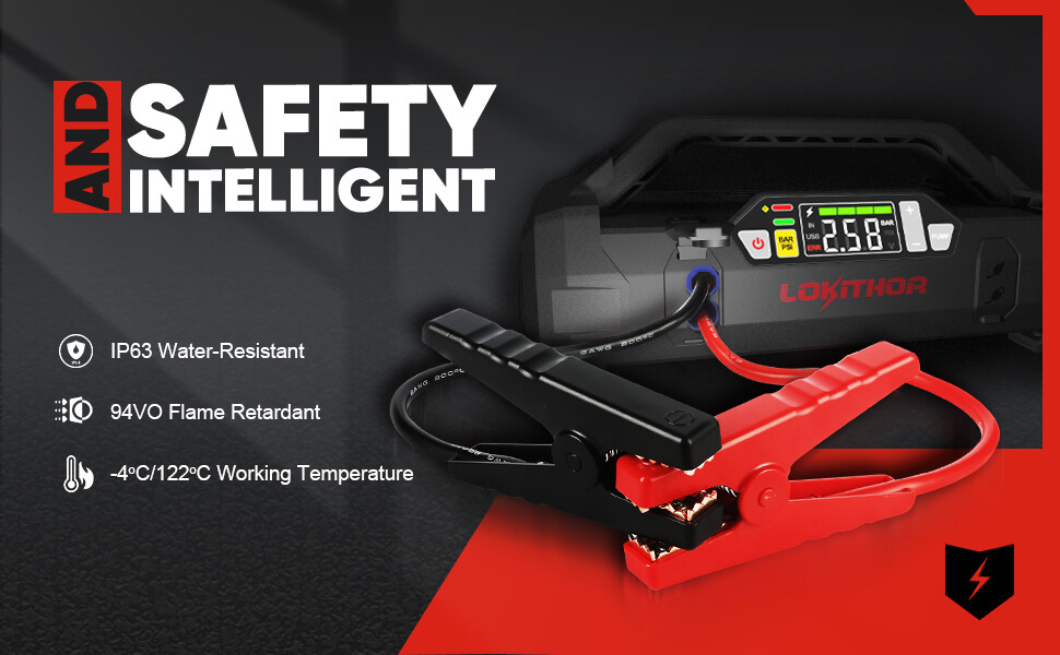 LOKITHOR JA302 Jump Starter with Air Compressor 2500Amp (free delivery)