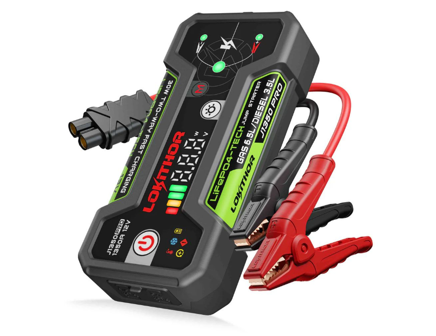 Lokithor J1350 PRO LiFePO4 12V 25.6Wh 1350A Jump Starter, Free Delivery
