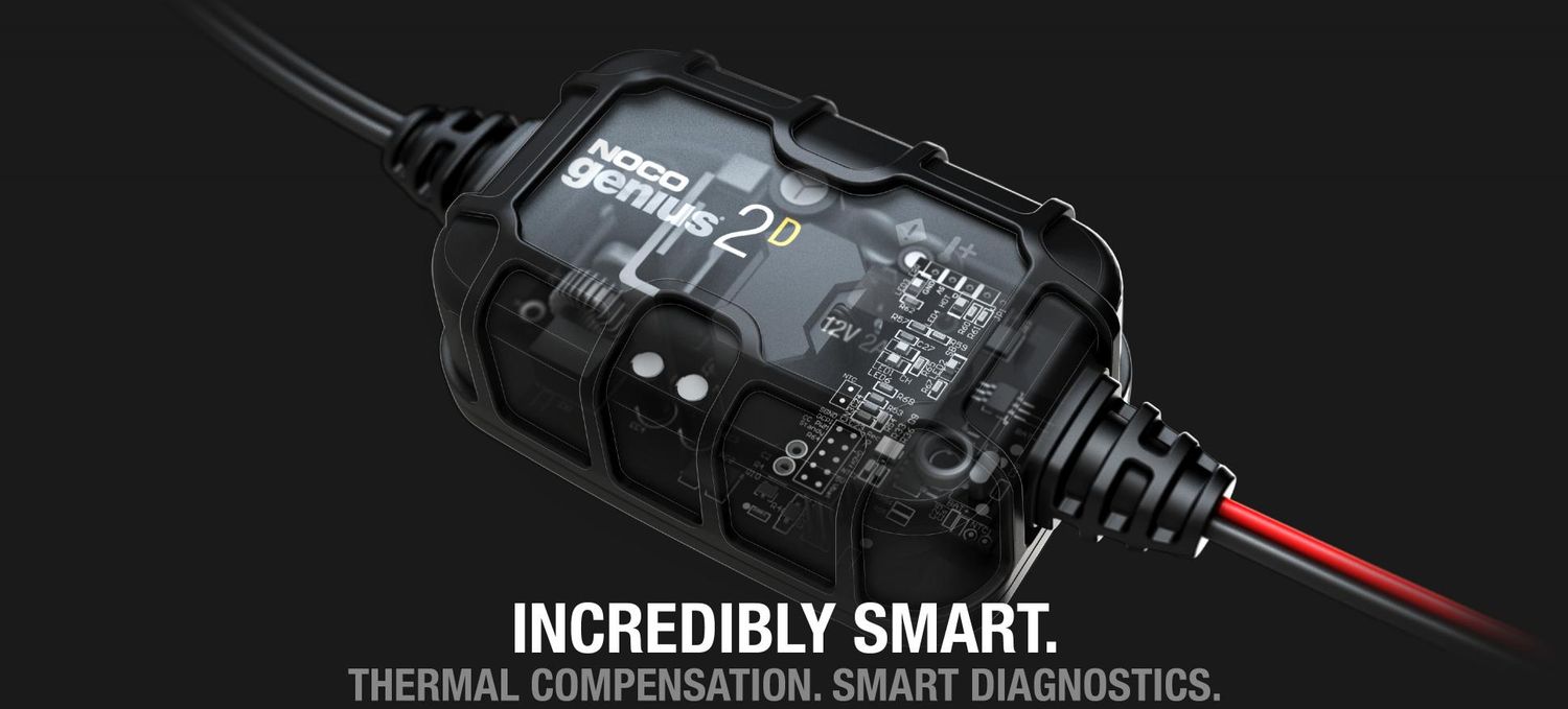 GENIUS2  6V/12V 2A Smart Battery Charger