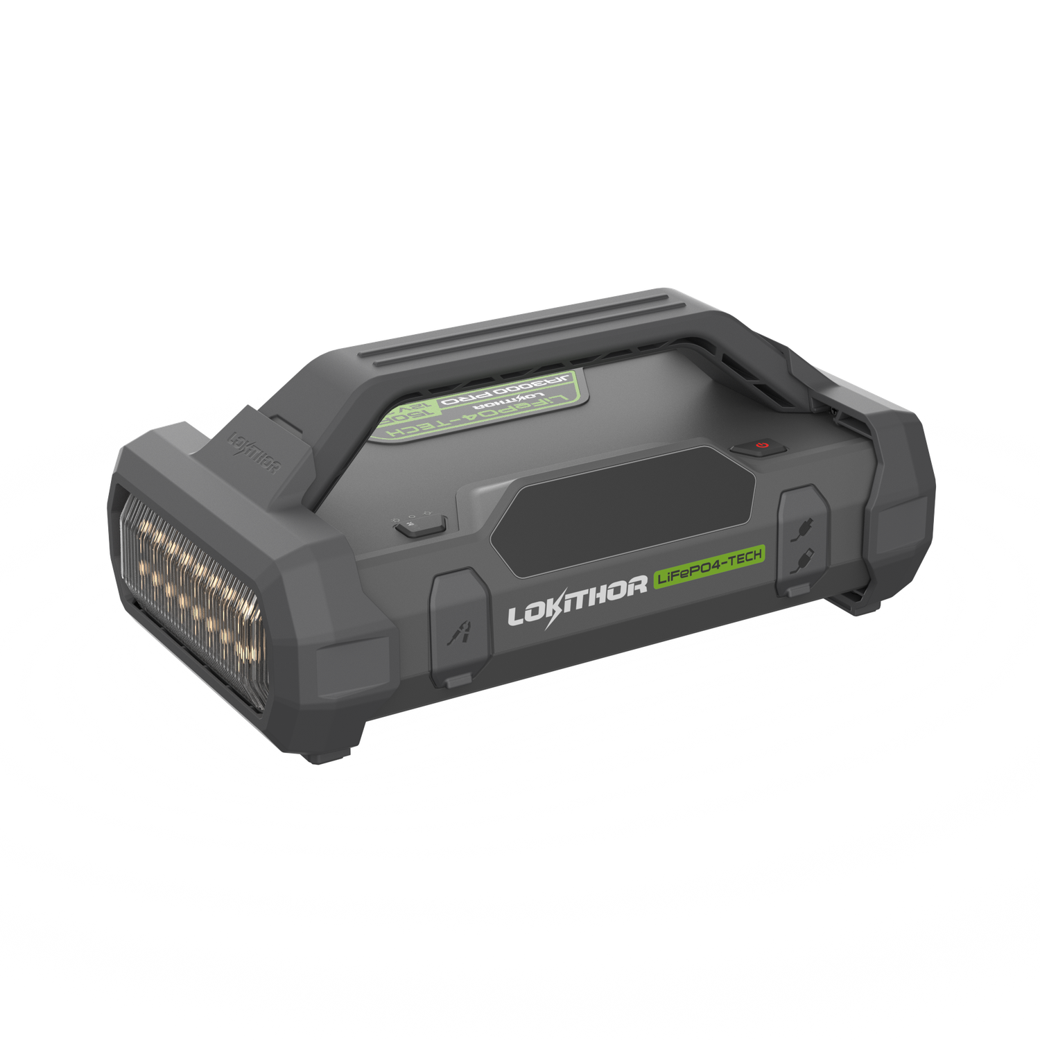 Lokithor JA3000 PRO 12V 3000A 46.08Wh LiFePO Jump Starter, 150PSI Air Inflator and ConnectMax Technology (9L Petrol , 7L Diesel)