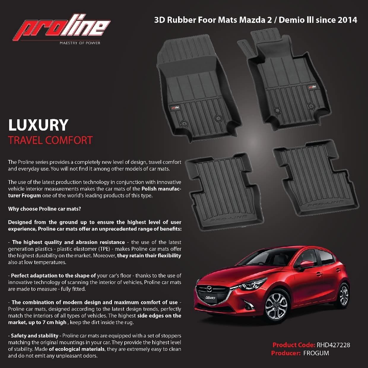 Mazda Demio/CX3/2 Deep Dish Floor mats