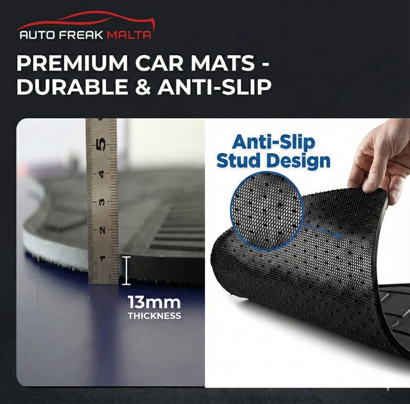 Premium Custom Made Rubber Floor Mats By Auto Freak Malta