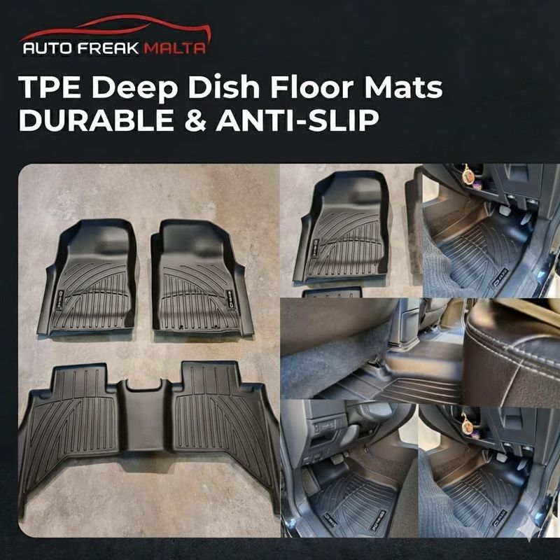 TPE Custom Made Deep Dish floor Mats by Auto Freak Malta