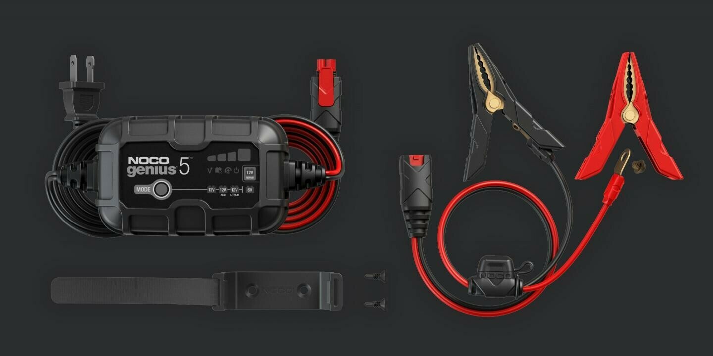 5-Amp Battery Charger, Battery Maintainer, and Battery Desulfator