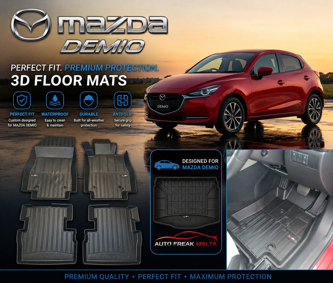 Mazda Demio/2 Deep Dish Floor mats