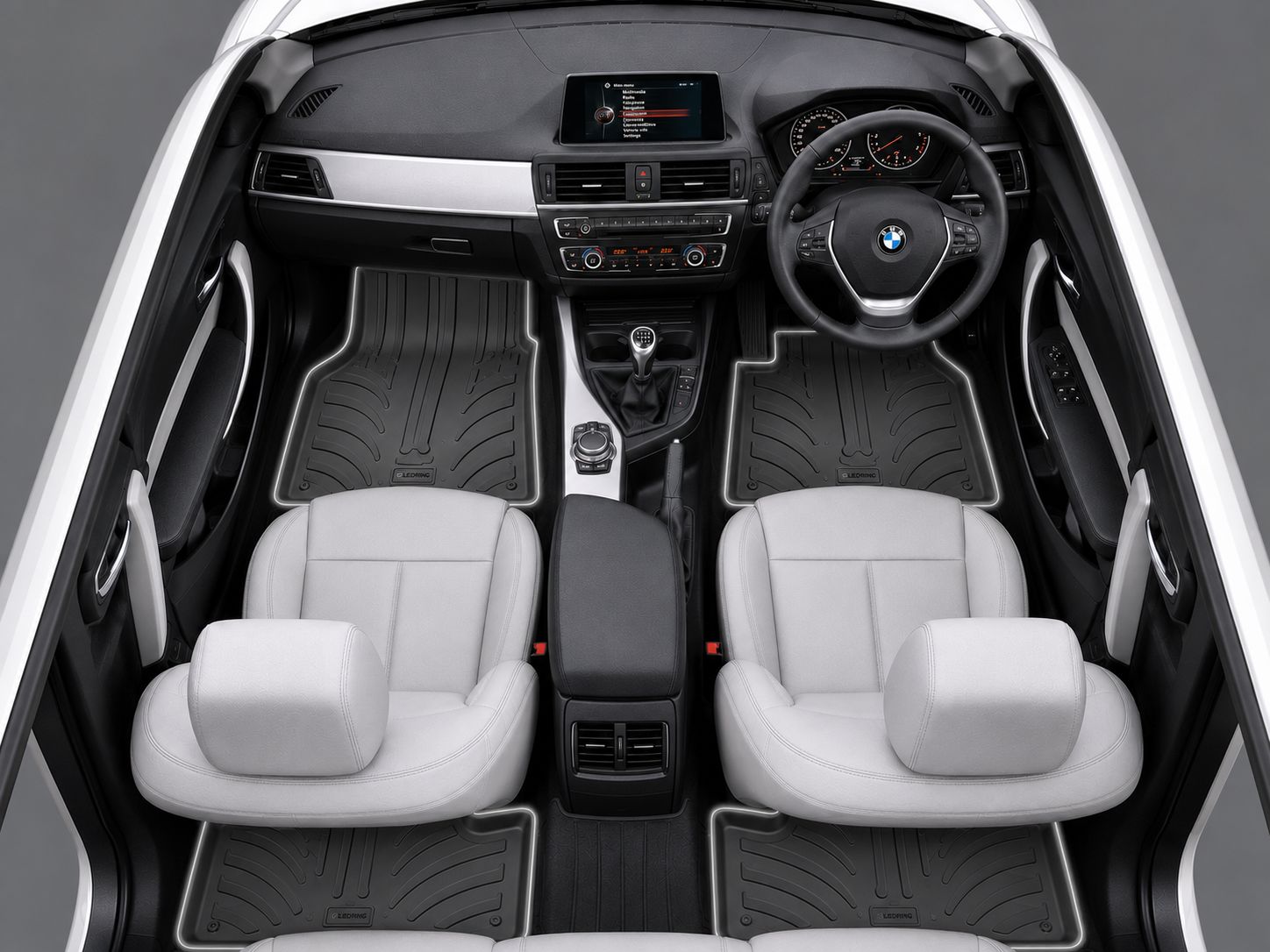 BMW 1 Series F20/F21 &amp; 2 Series F22/F23 2011–2021 Custom Fit Rubber Floor Mats