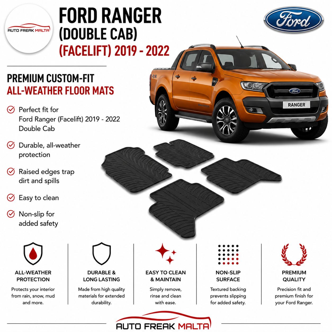 FORD RANGER (DOUBLE CAB) FACELIFT 2019-2022