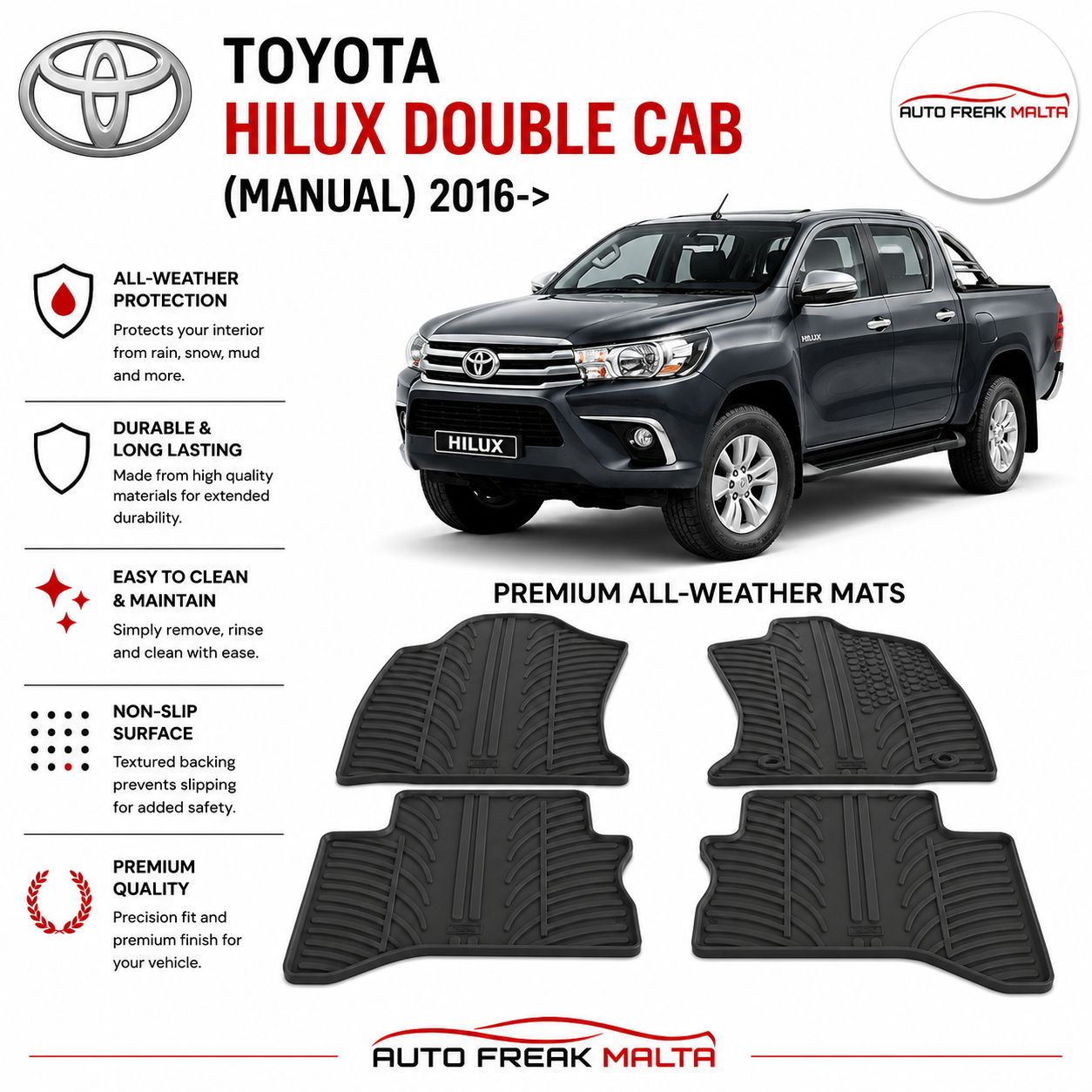 TOYOTA HILUX DOUBLE CAB 2016->