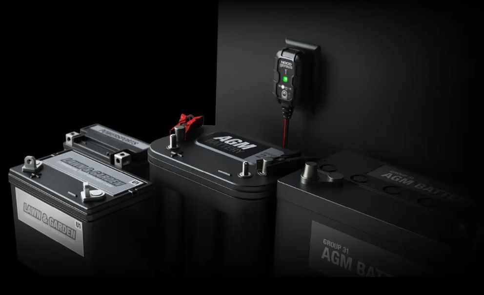 GENIUS1 6V/12V 1A Smart Battery Charger 1-Amp Battery Charger Battery Maintainer + Battery Desulfator