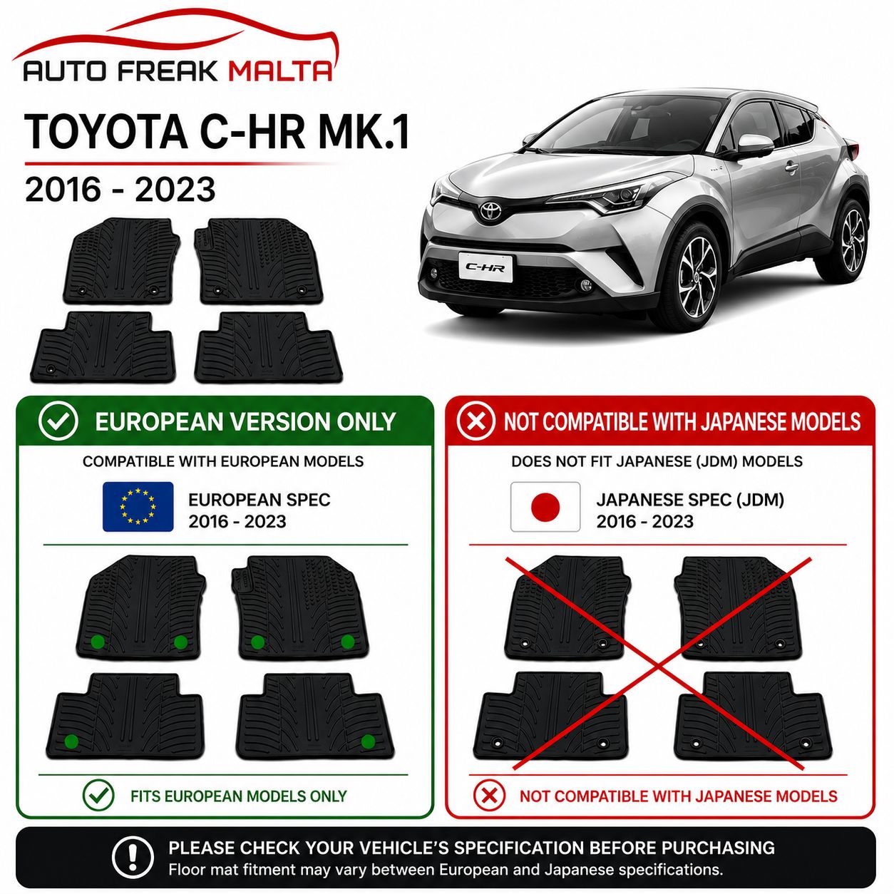 TOYOTA C-HR MK.1 2016 - 2023