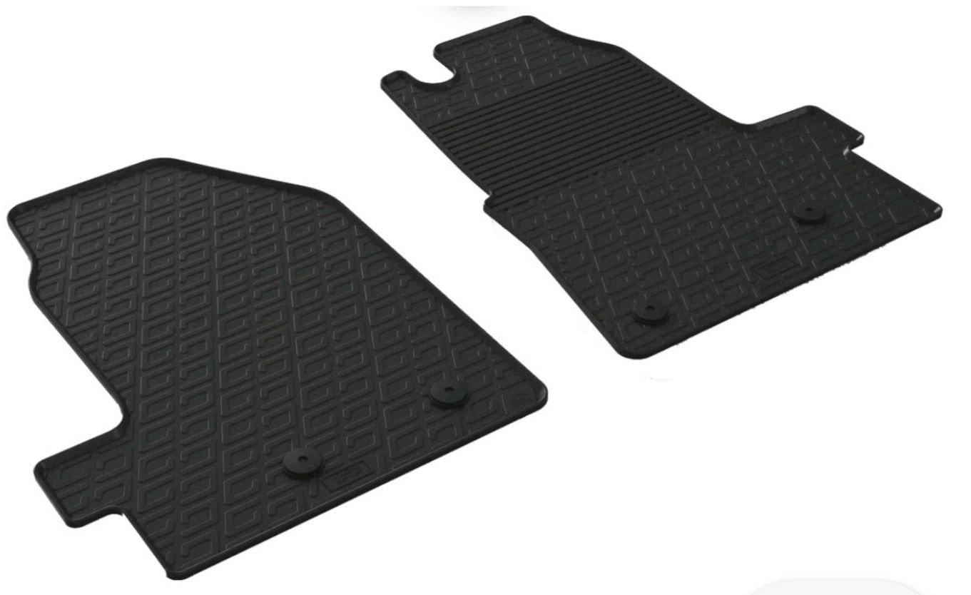 Gledring Tailored Rubber Floor Mats to fit Ford Transit Custom Van 2017-2023 Manual