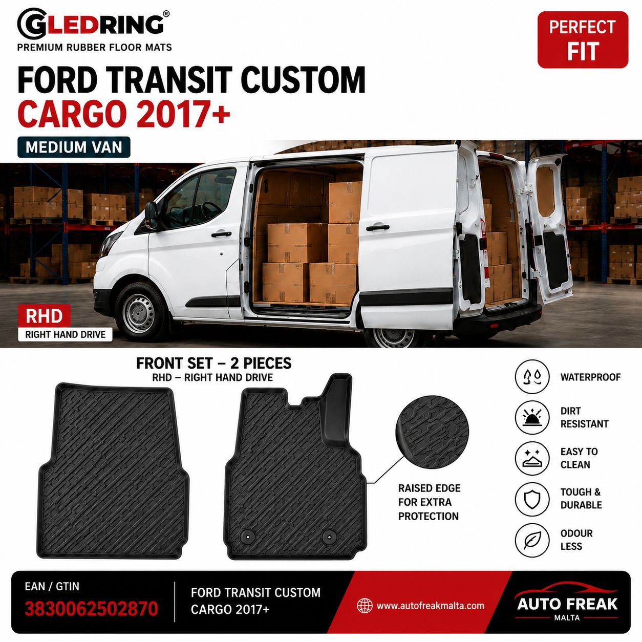 Ford transit Custom Cargo 2017+