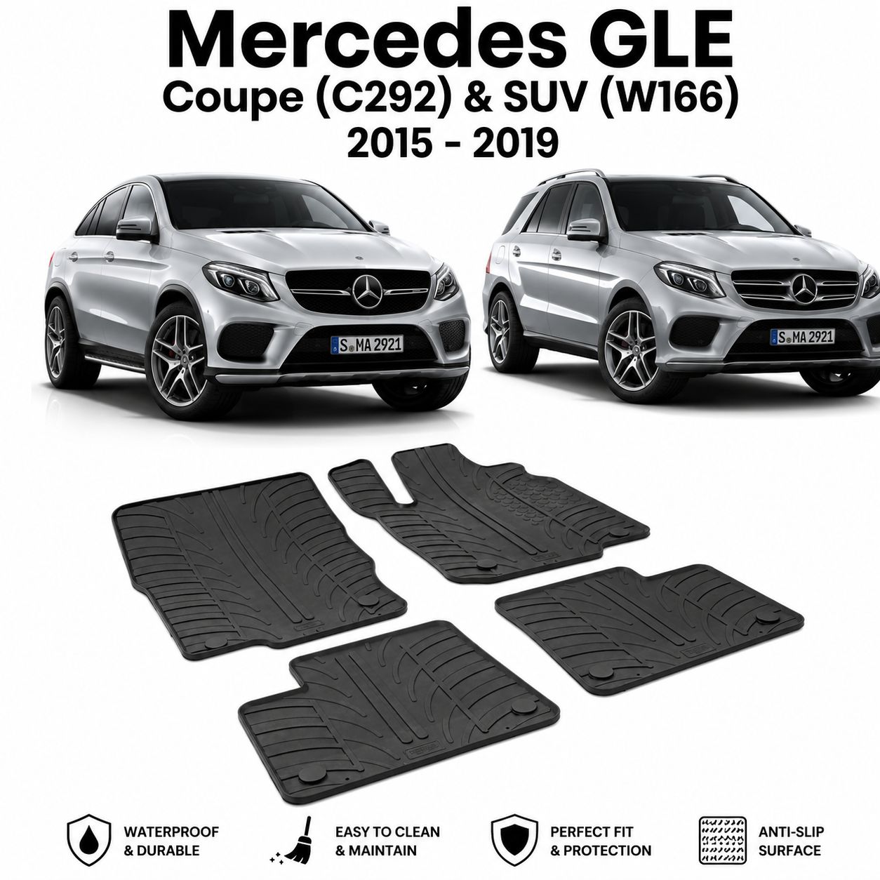 Mercedes GLE Coupe (C292) &amp; SUV (W166) 2015 - 2019