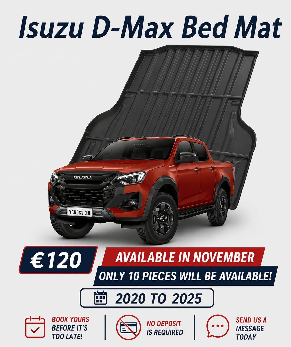 Isuzu D-Max Bed Liner 2020-2025