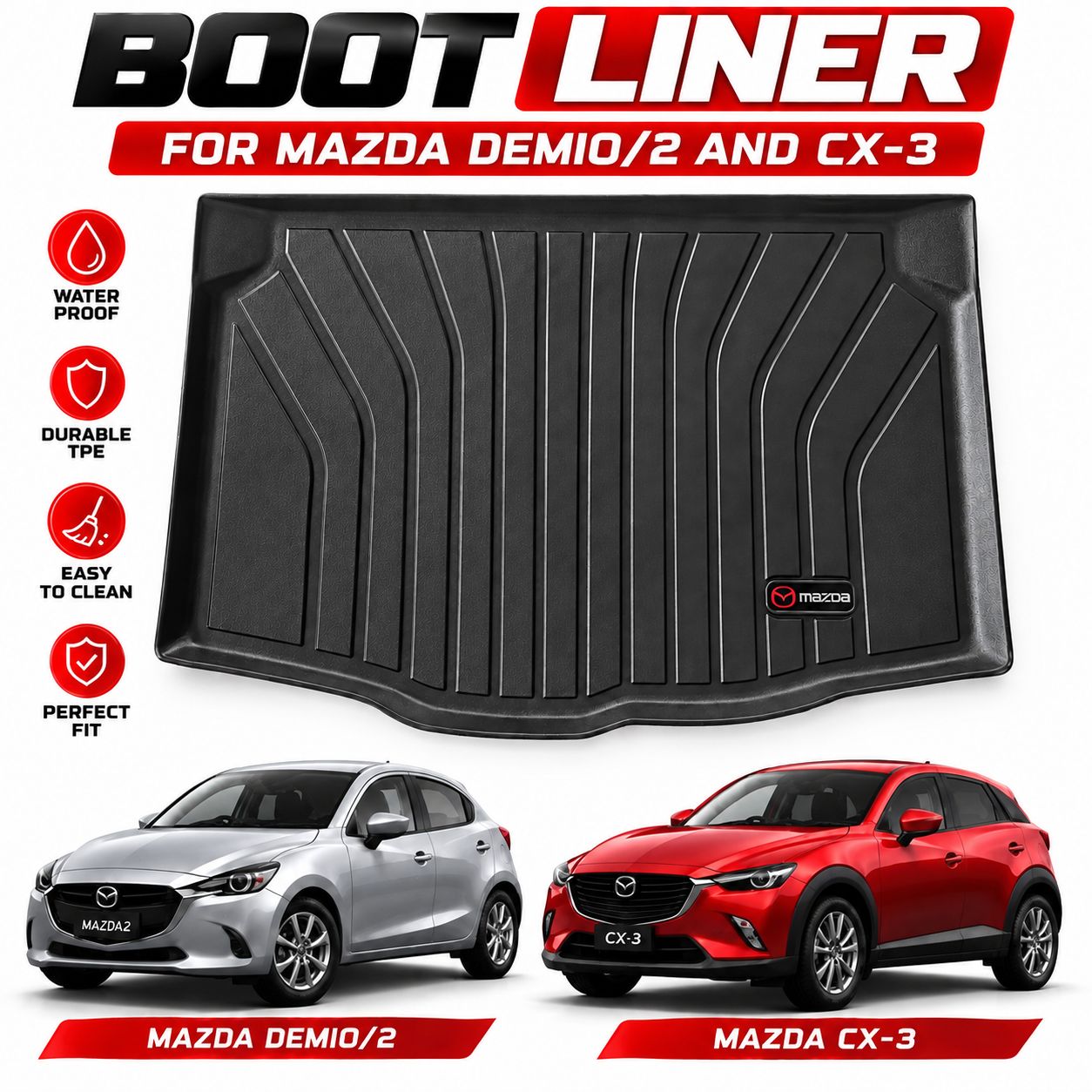 Mazda Demio /2- CX3 (Upper shelve)  Boot Liner