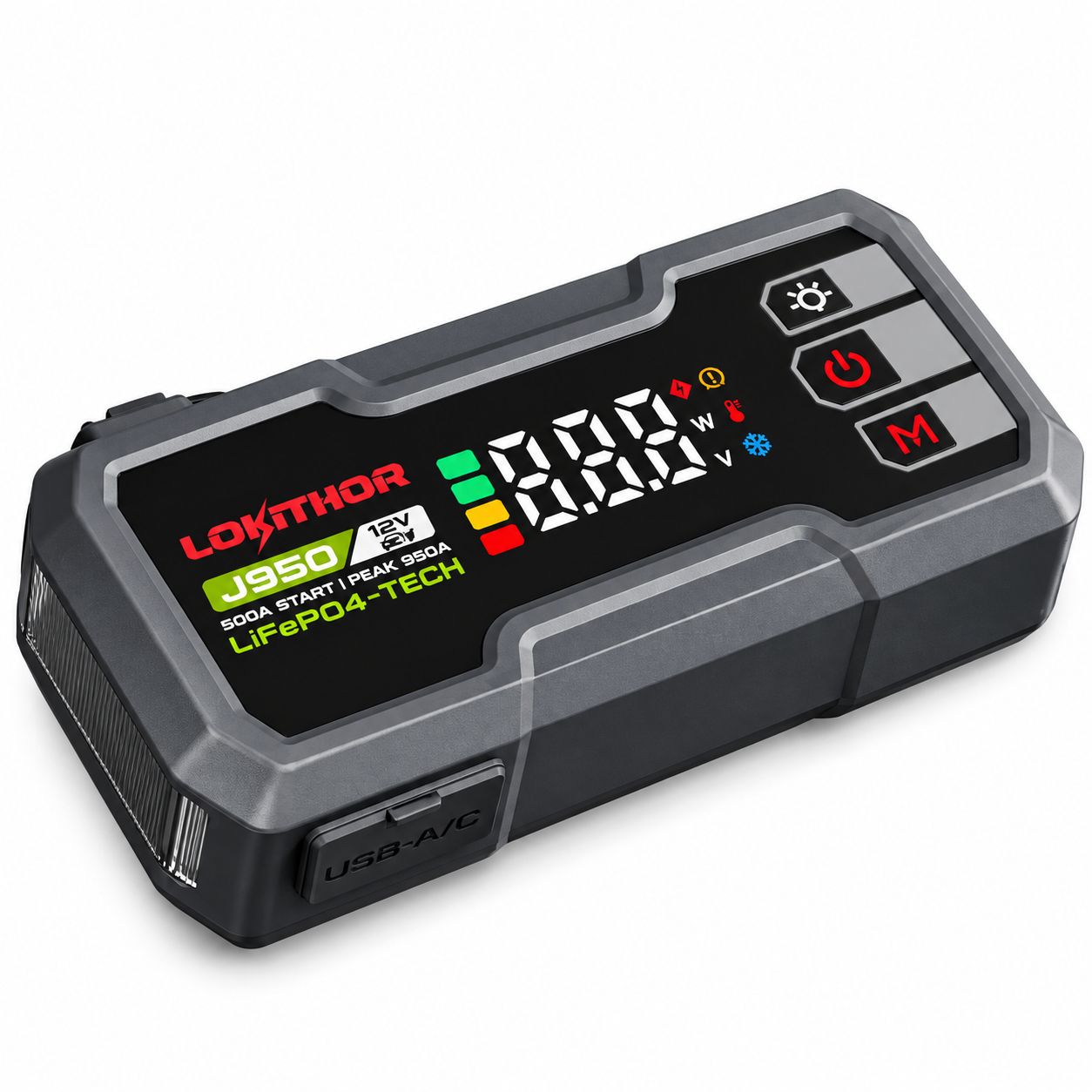 Lokithor J950 950A Ultra-Compact LiFePO4 Jump Starter – 12V Portable Car Jump Starter