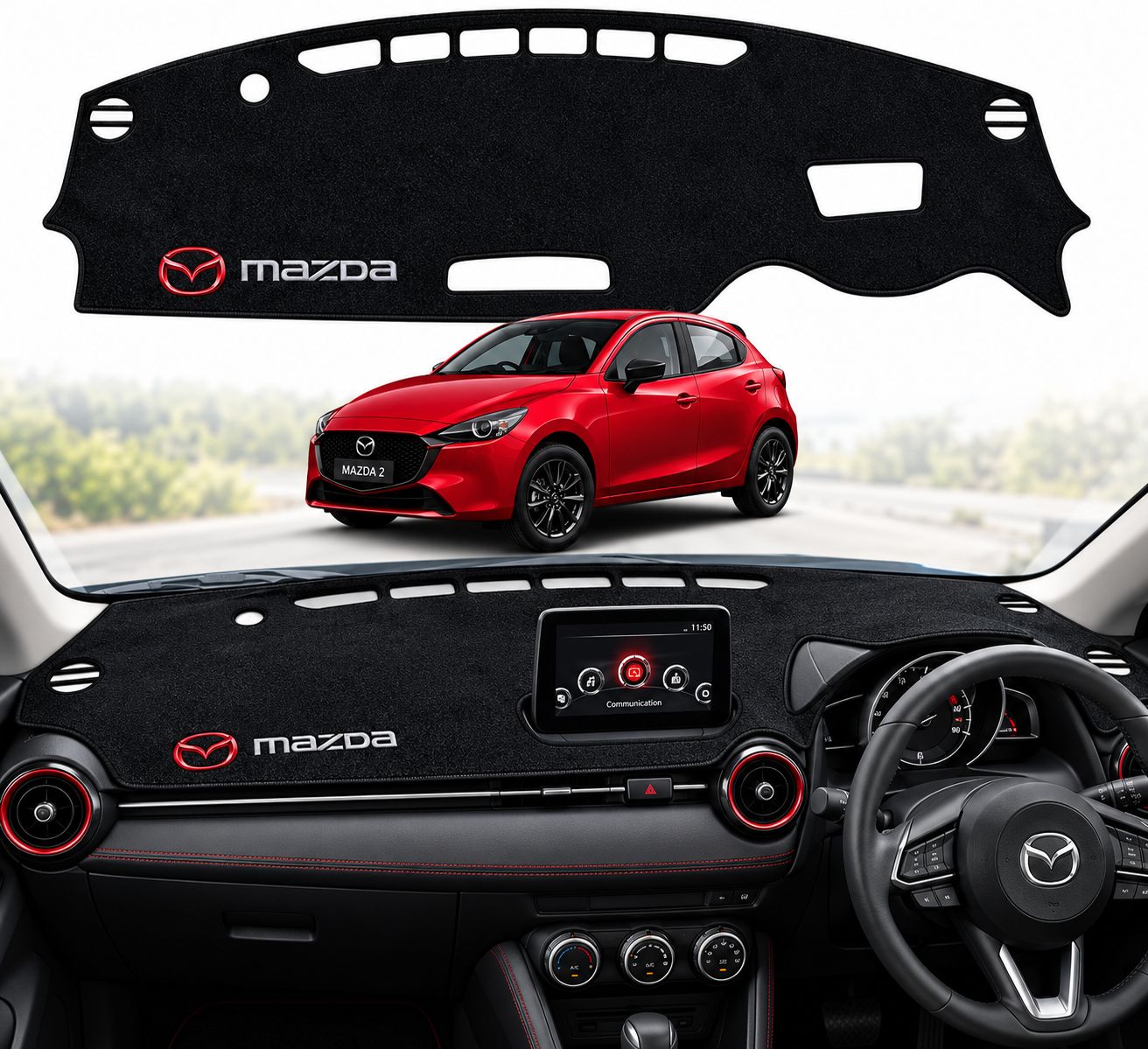 Mazda Demio / Mazda 2 (DJ) 2014+ Custom-Fit Dashboard Cover Mat – RHD