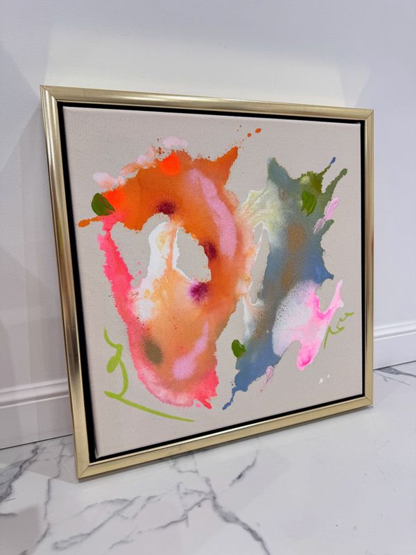 Unikat "all good" 40x40 cm