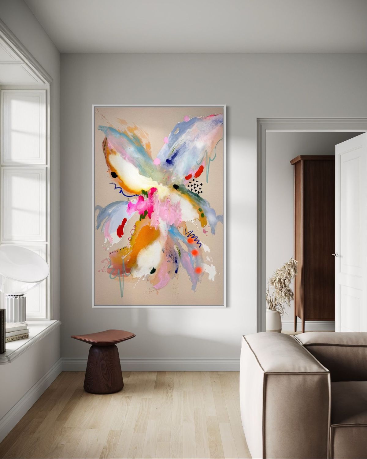 Unikat "kiss me"  80x120 cm